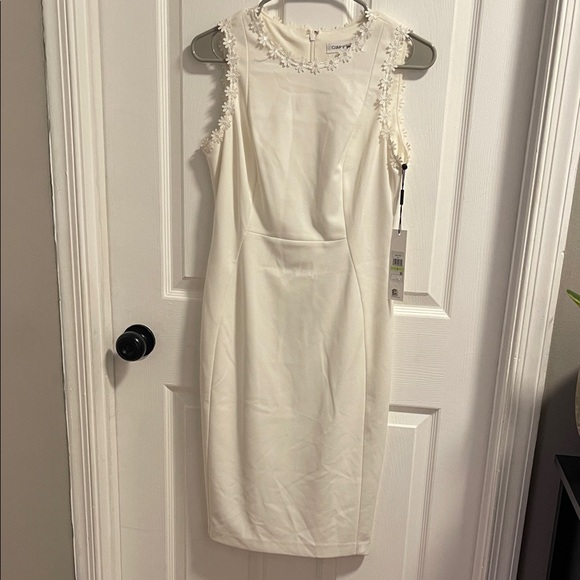 Calvin Klein Dresses & Skirts - Calvin Klein Ivory Sleeveless Midi Dress